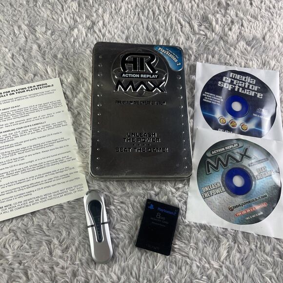 Action Replay Max for Sony PlayStation 2 PS2 Cheat Codes Discs USB Drive Mem Car - Picture 1 of 13